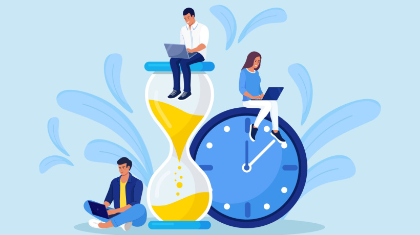Illustration of research and data behind productivity methods like the Pomodoro Technique